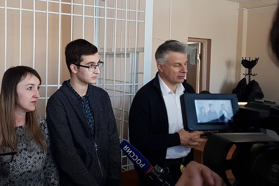 Владимир Жоглик на суде.