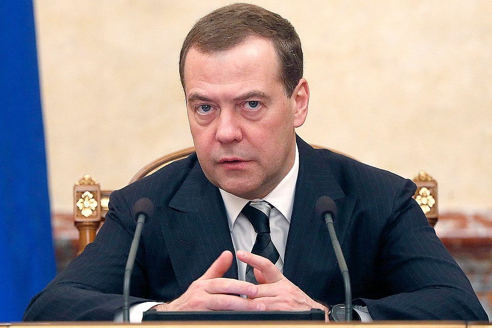 Премьер-министр РФ Дмитрий Медведев во время заседания правительства. Фото Дмитрий Астахов/пресс-служба правительства РФ/ТАСС