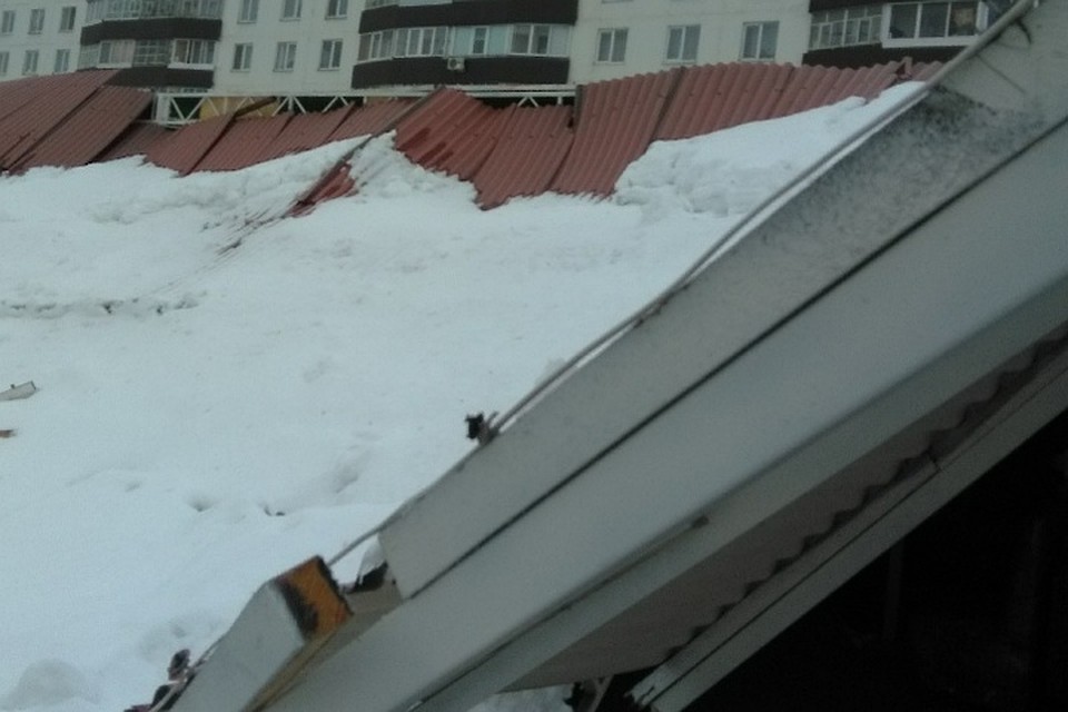 Снег стал причиной ЧП