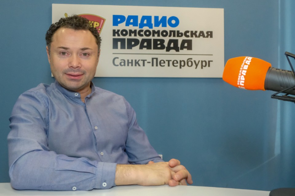 Андрей Носков в студии радио «Комсомольская Правда в Петербурге»