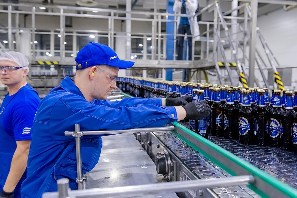 Производство компании "Балтика"