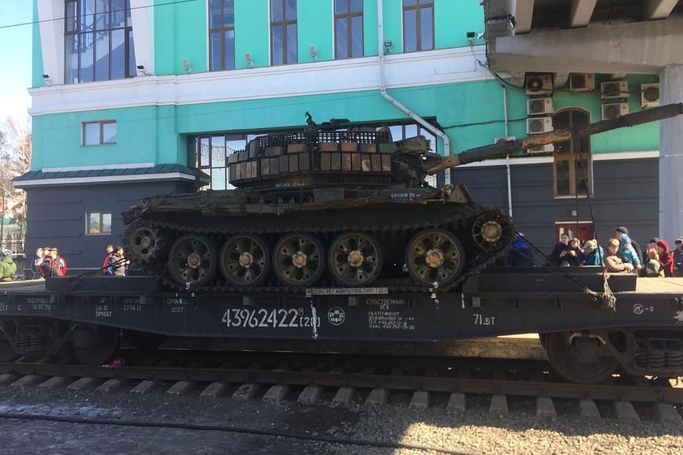Тот самый танк, который попал в Сирию из Грузии. Фото: Дмитрий КИРШЕВСКИЙ.