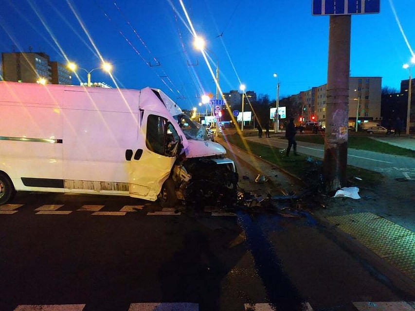 Водитель Fiat Ducato двигался по проспекту Пушкина. Фото: Госавтоинспекция Минска