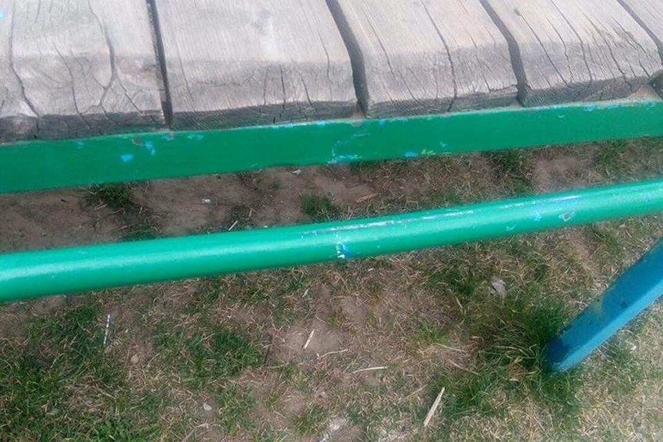 Нога девочки застряла между ступеньками горки, ее пришлось освобождать спасателям. Фото: МЧС.