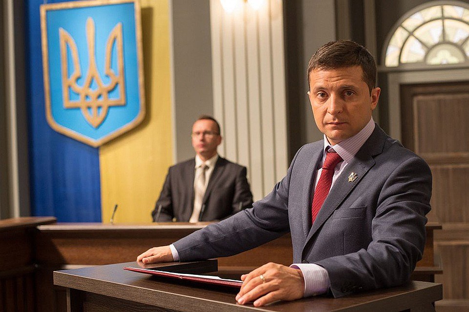 Актер Владимир Зеленский в сериале "Слуга народа". Фото "Студия Квартал-95"