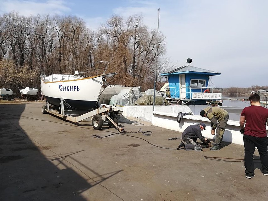 Яхту «Сибирь» готовят для кругосветного путешествия из Омска
