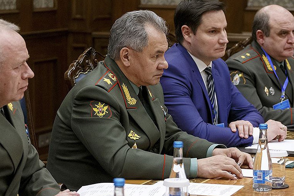 Сергей Шойгу на совещании ШОС в Бишкеке.