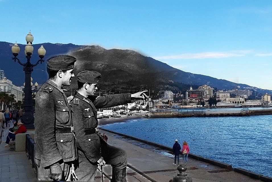 Немецкие войска оккупировали Ялту в 941 году. Фото: Валентин Вербицкий