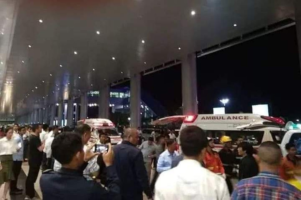 Самолет авиакомпании Biman потерпел крушение в аэропорту Мьянмы