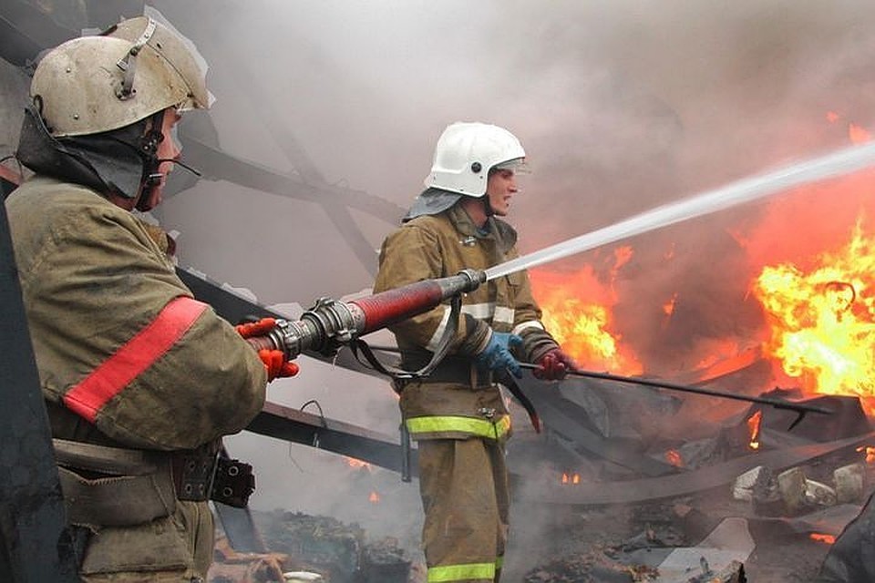 Пожар случился вечером, его тушили пять человек. Фото: mchs.gov.ru