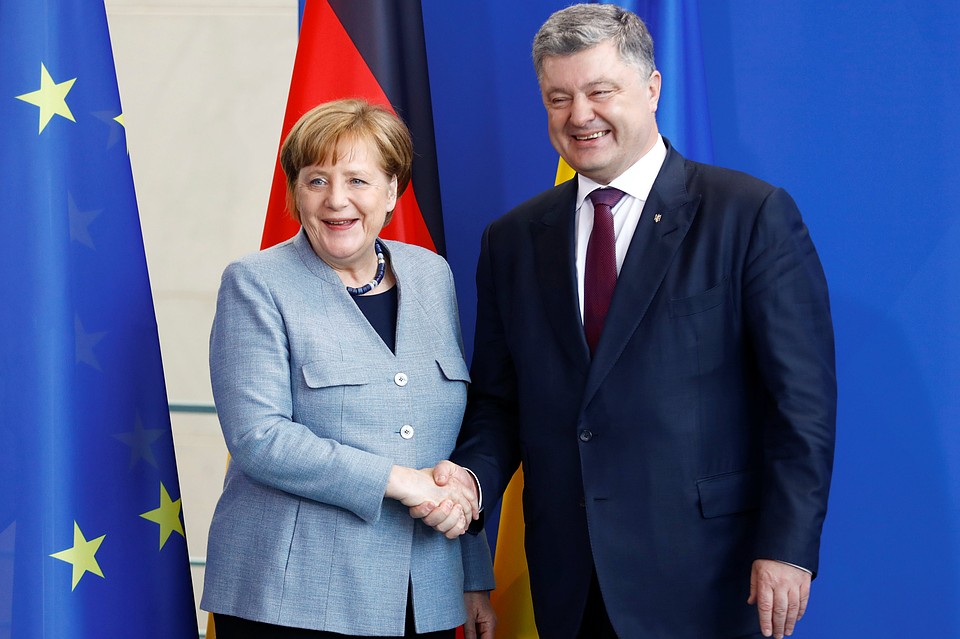 Ангела Меркель и Петр Порошенко