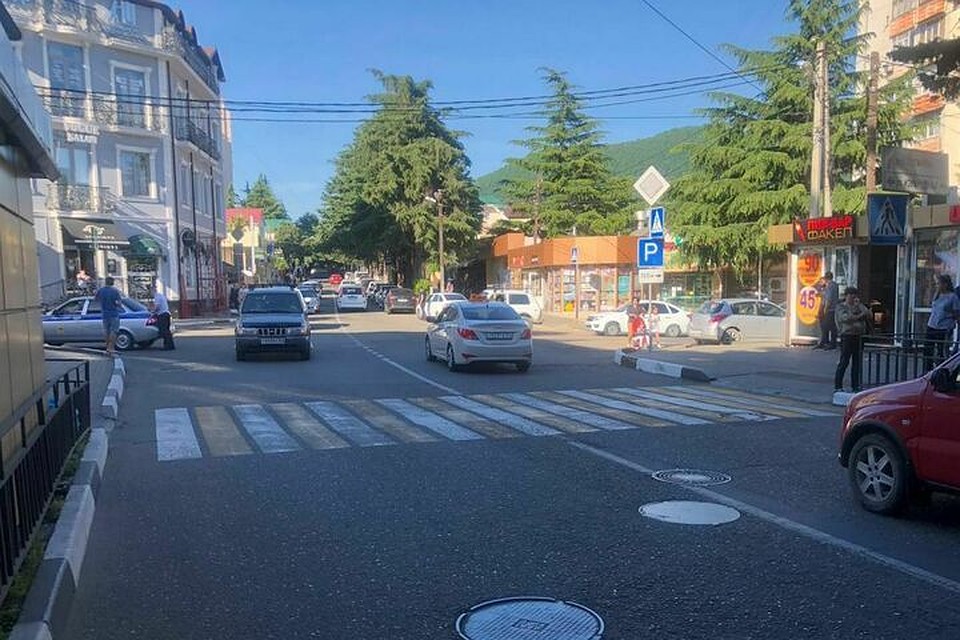 Место происшествия. Фото: ОГИБДД УВД по Сочи