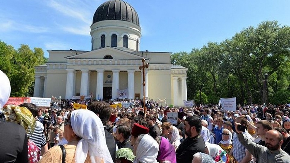 Колонна пройдет от Чуфленской церкви до Кафедрального собора, где глава молдавской церкви выступит с публичной речью. Фото: publika.md