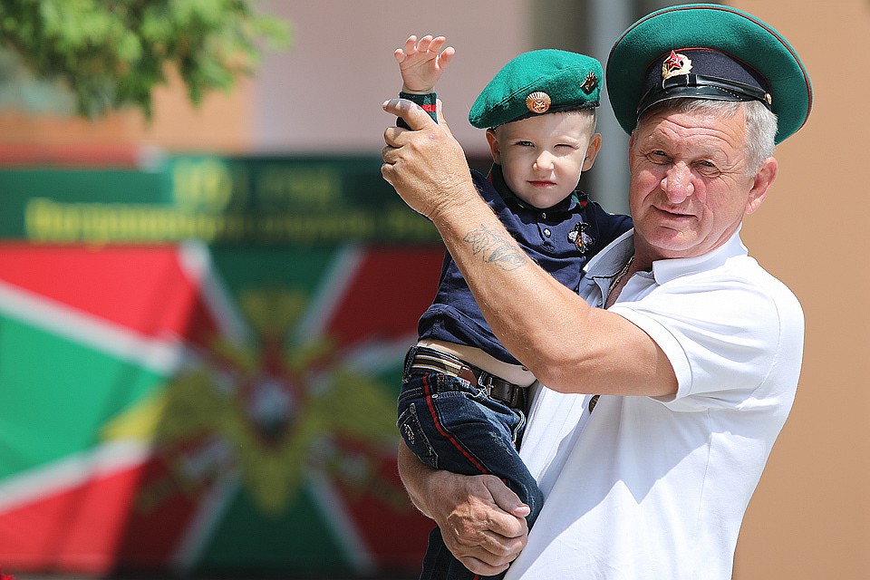 На праздновании Дня пограничника в Ставрополе.