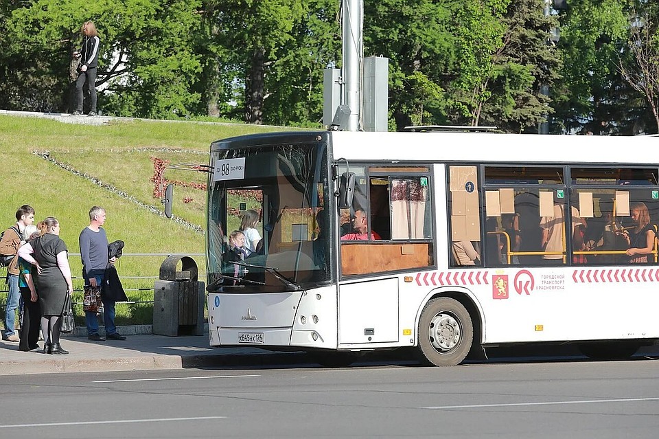 В Красноярске новые автобусы проверили на экологичность