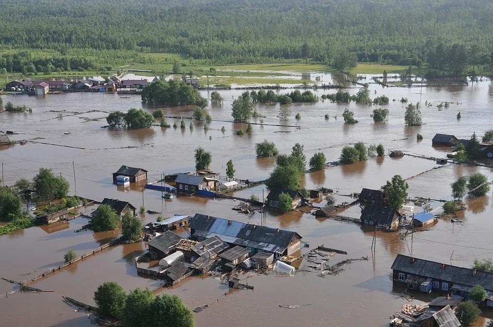 Наводнение в Тулуне: уровень воды в реке Ия уменьшился на 23 сантиметра