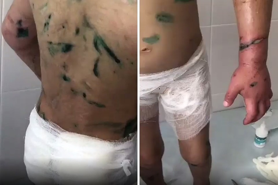 Фото: кадр видео осмотра девочки