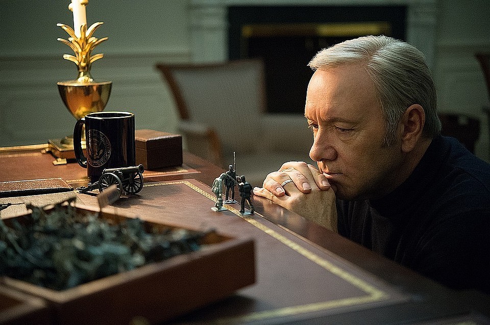 Кевин Спейси в сериале «Карточный домик»