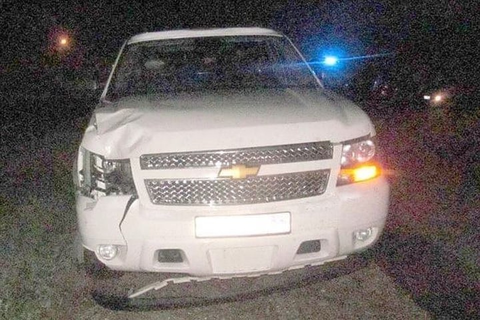 Наезд случился поздним вечером