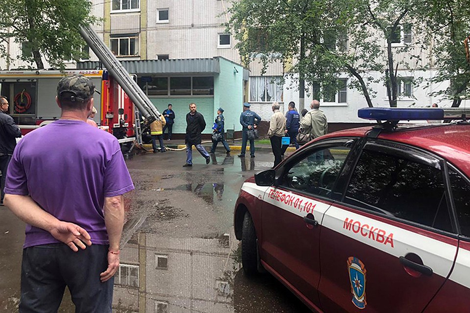 Один человек пострадал в результате взрыва баллона газа в жилом доме в Москве. Фото: Ольга Коц