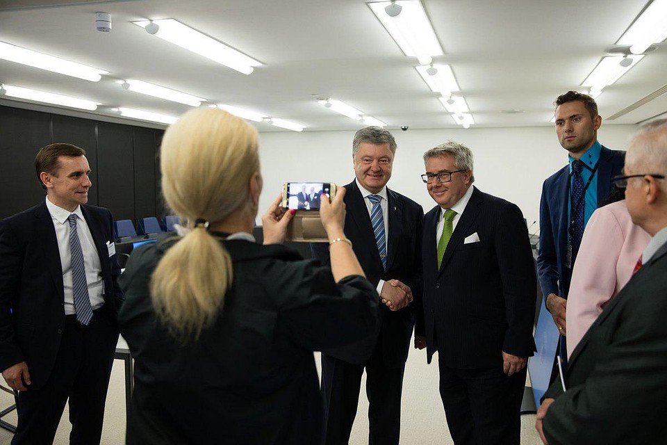 Петр Порошенко в Европарламенте