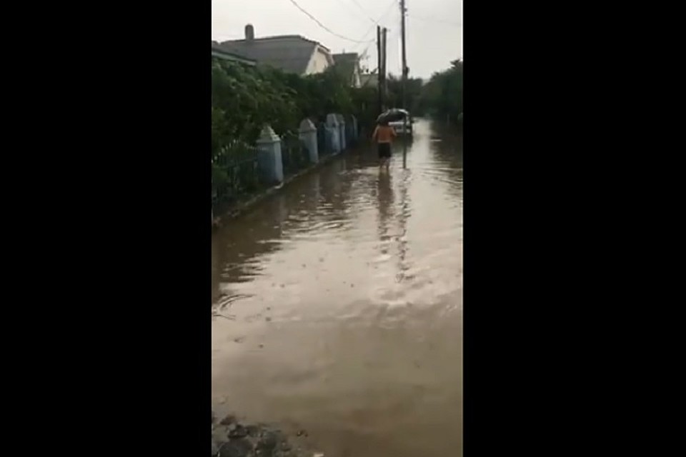 Чадыр-Лунга ушла под воду (Фото: скрин с видео).