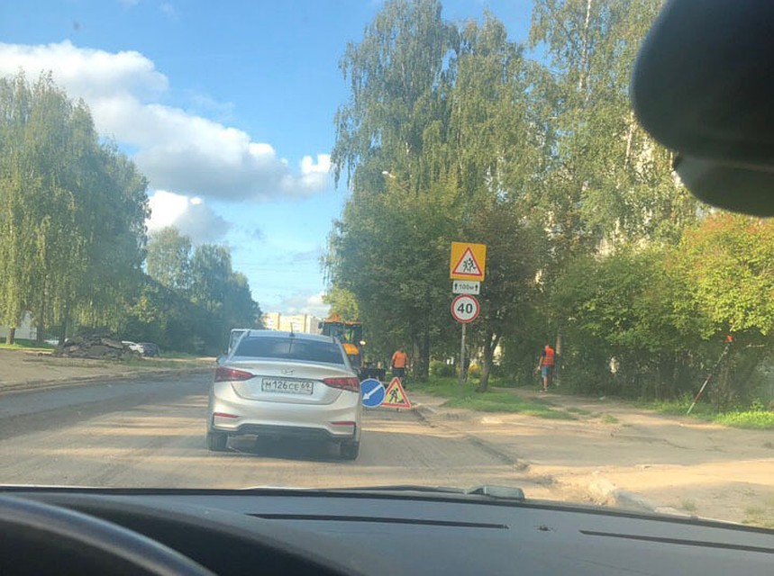 В Твери приступили к ремонту улицы Луначарского Фото: Евгений ЕГОРОВ