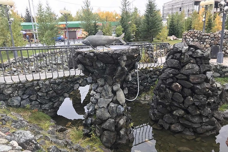 Салехардцы решают дальнейшую судьбу городского фонтана «Муксун» Фото: salekhard.org