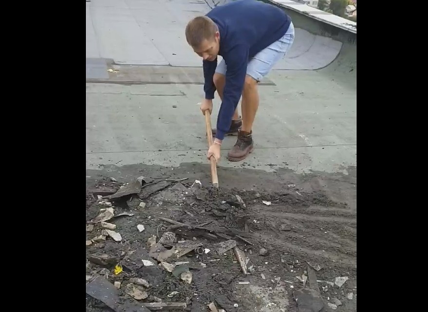 стоп-кадр с видео жильцов дома