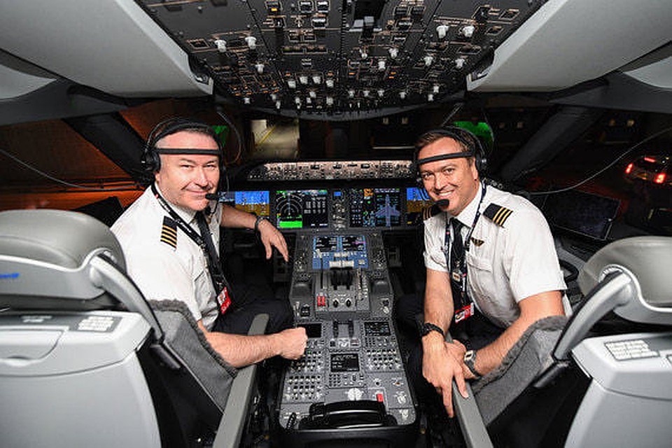 Экипаж самолета. Фото: Qantas Airways.