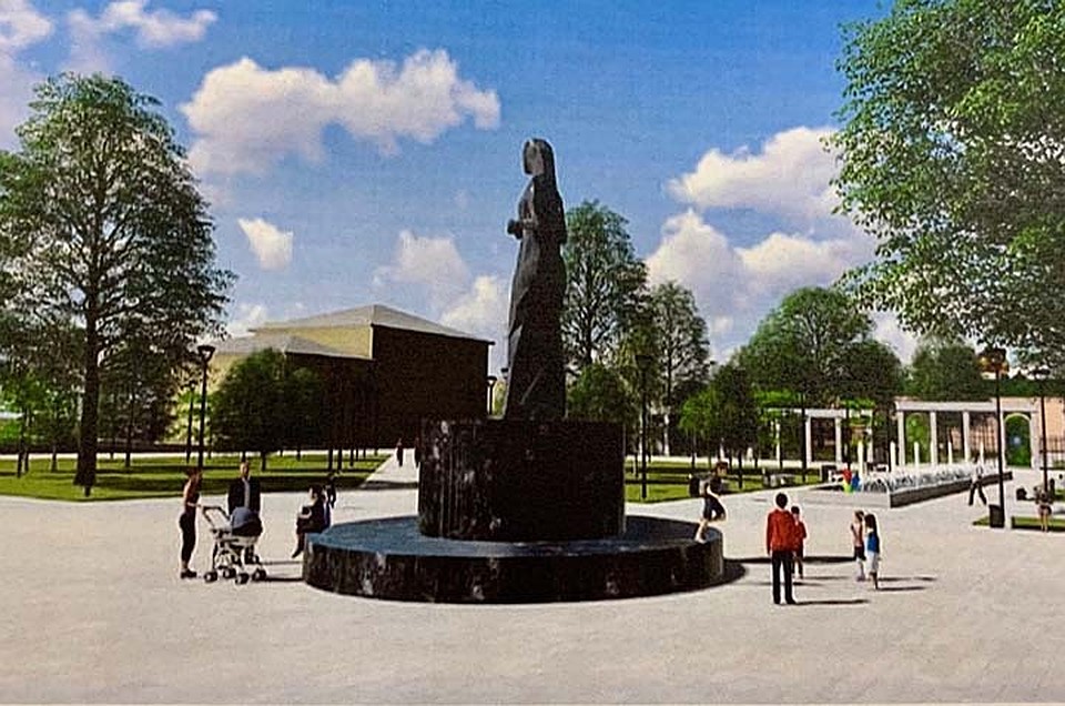 Доминантой парка в Горсаду станет памятник Екатерине Великой Фото: пресс-служба правительства Тверской области