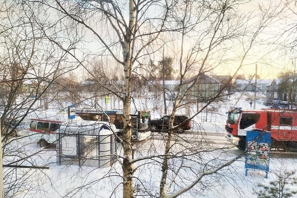 В Ноябрьске на «зебре» пассажирский автобус сбил горожанку. Фото из группы "Просишествия Ноябрьск" в соцсети ВКонтакте