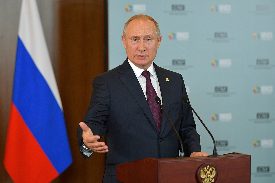 Президент России Владимир Путин