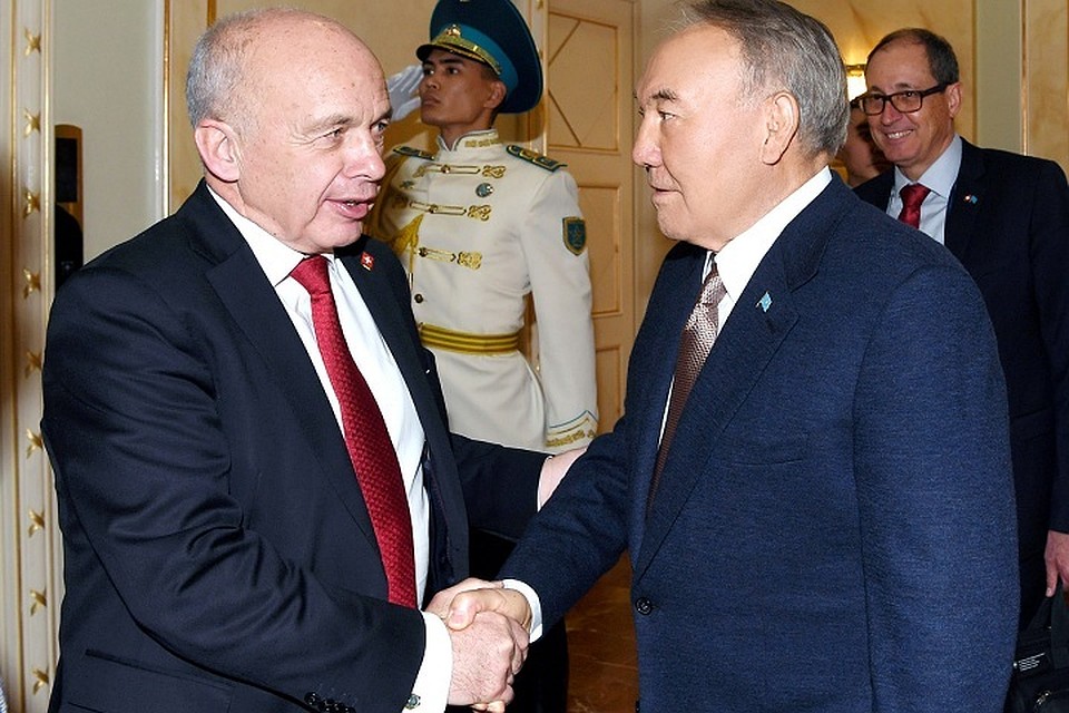 Ули Маурер поблагодарил Елбасы за встречу