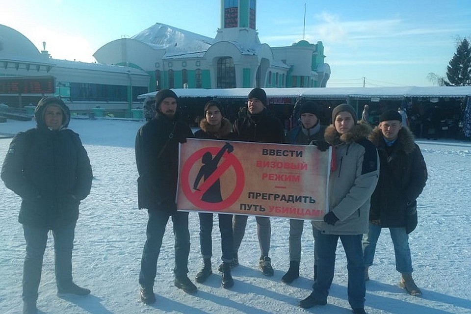 В Новосибирске прошел пикет в поддержку побитого мальчика. Фото: Андрей Афанасьев