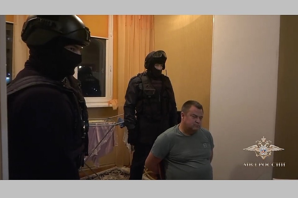 Задержание Александра Рогачева. Фото: УМВД России по Рязанской области