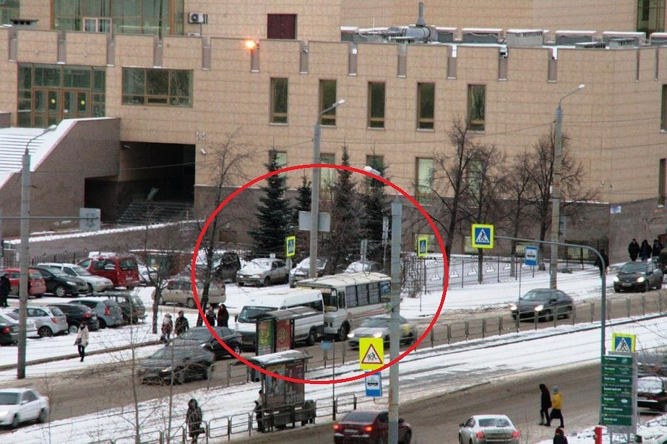 В этом месте нет остановки для маршрутных такси.