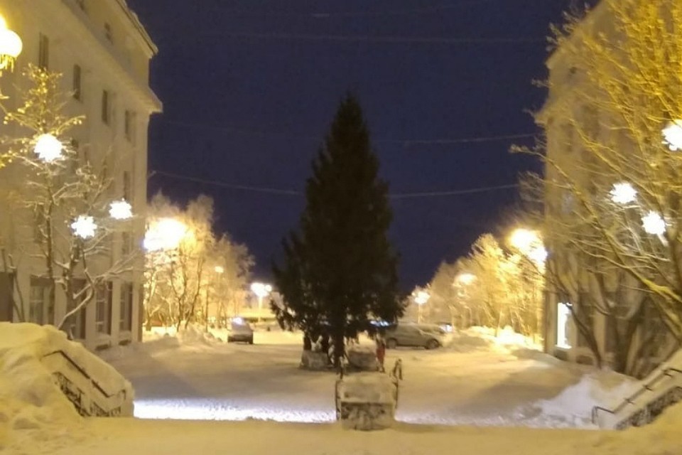 Елочка целых 15 метров в высоту. Фото: vk.com/kirovsk_adm
