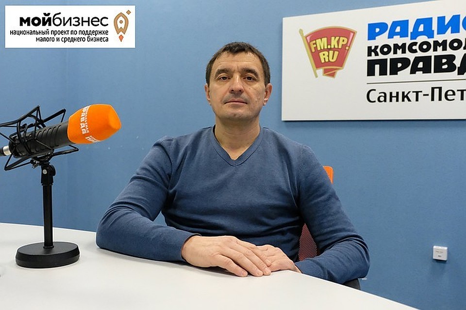 Дмитрий Сидоренков в студии радио «Комсомольская Правда в Петербурге», 92.0 FM