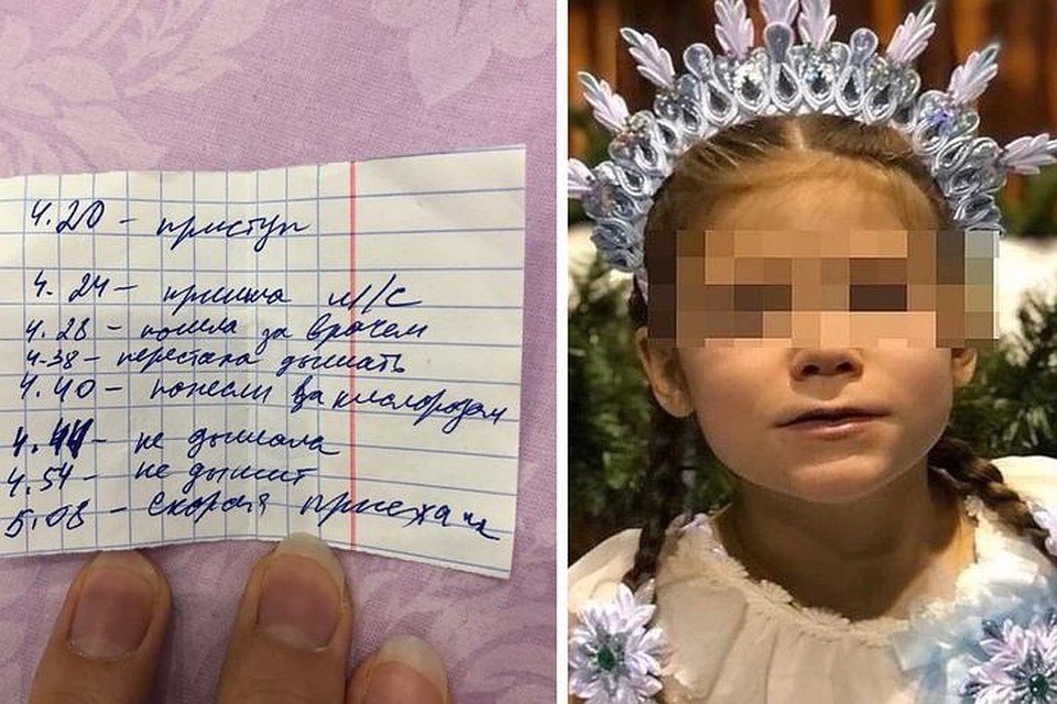 Мама оплакивает умершую дочку, и винит себя за то, что привезла в больницу без реанимации.