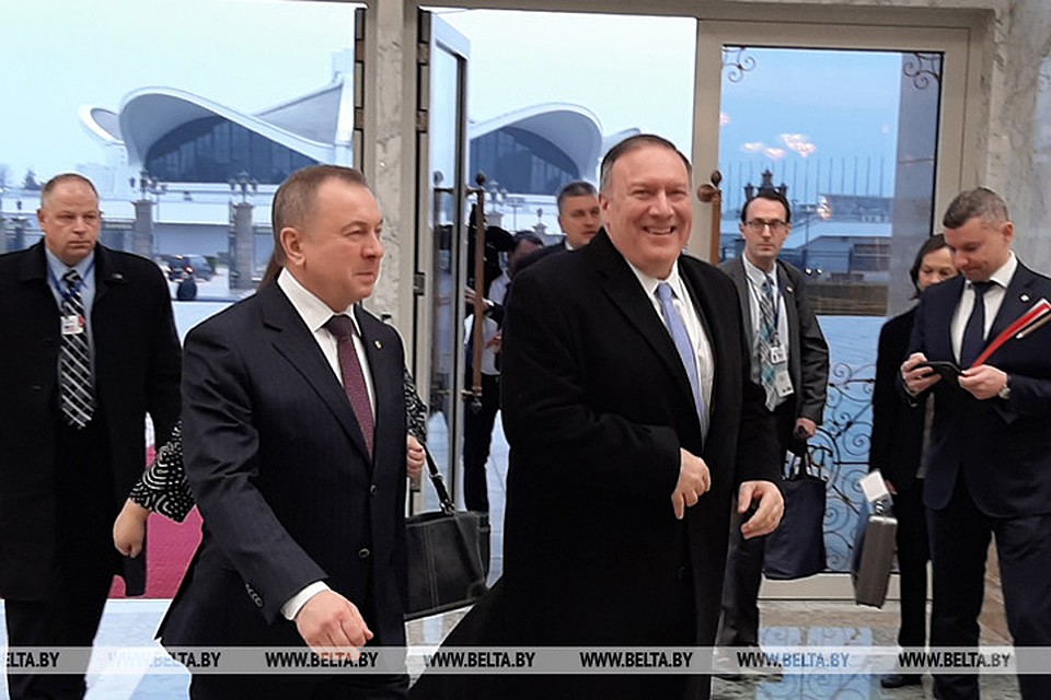 Итоги встречи Лукашенко и Помпео: До снятия санкций в США пока не дошли, но готовы обеспечить Беларусь нефтью и газом. Фото: БелТА.