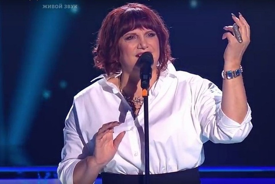 Наталия Бутусова на шоу "Голос". Первый канал