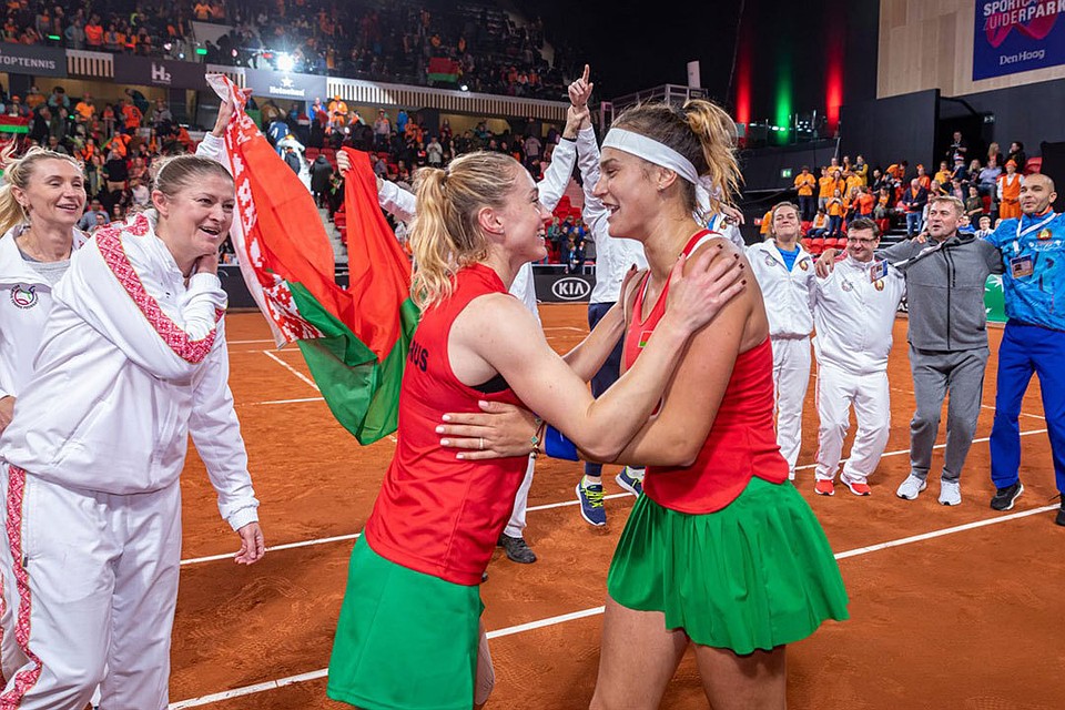 Эмоции после победы Фото: Fedcup.com/Henk Koster