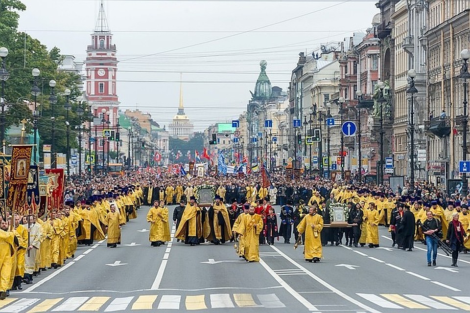 16 февраля крестный ход пойдет не вдоль, а поперек Невского проспекта - к Казанскому собору.