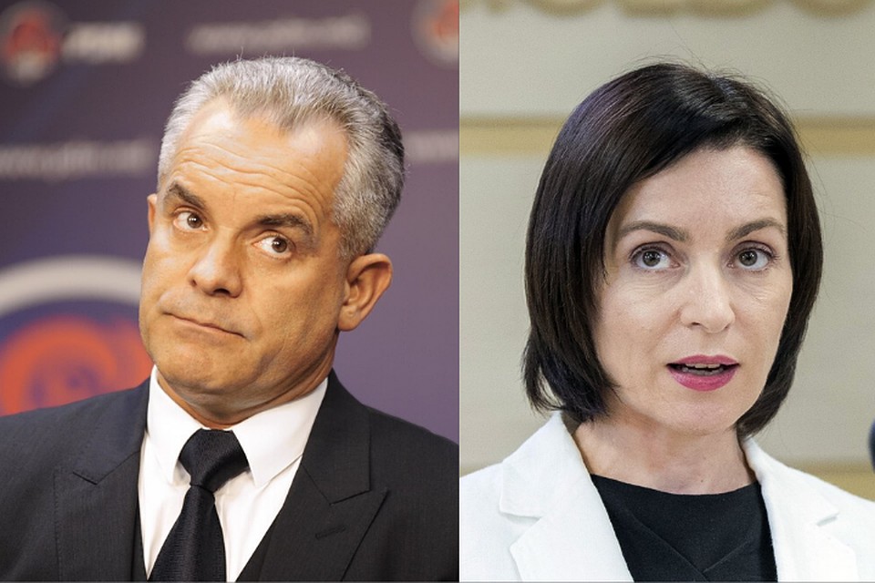 Влад Плахотнюк и Майя Санду.