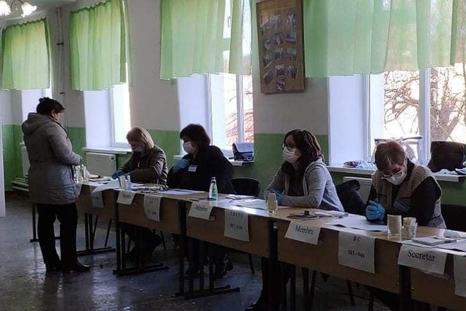 На выборах в Хынчештах.