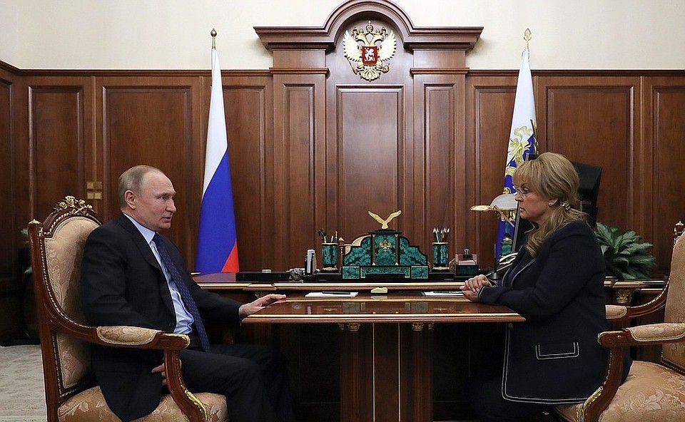 Глава ЦИК Элла Панфилова доложила о готовности к проведению голосования.