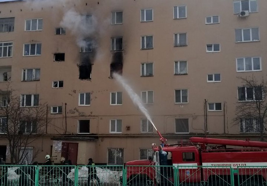 Взрыв произошел на 4-м этаже