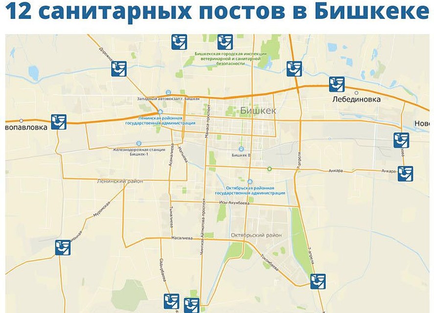 Всего установлено 12 карантинных постов.