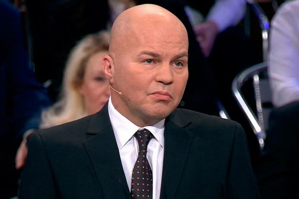 Украинцу-русофобу Вячеславу Ковтун пришлось извиняться за скандал на шоу Владимира Соловьева. Фото: Канал "Россия 1"